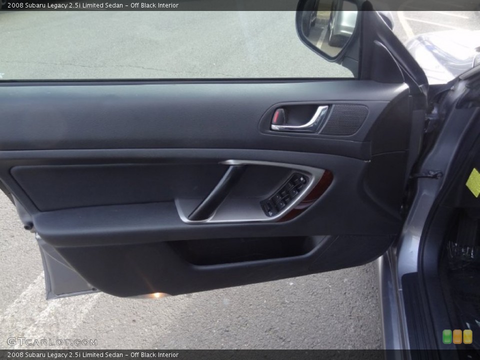 Off Black Interior Door Panel for the 2008 Subaru Legacy 2.5i Limited Sedan #76408652