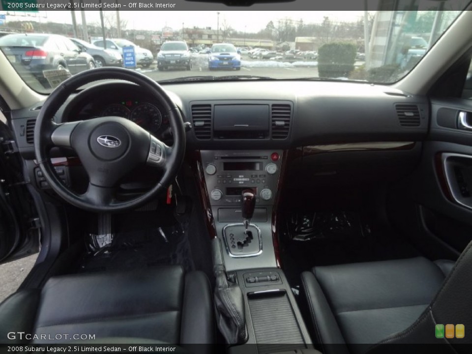 Off Black Interior Dashboard for the 2008 Subaru Legacy 2.5i Limited Sedan #76408674