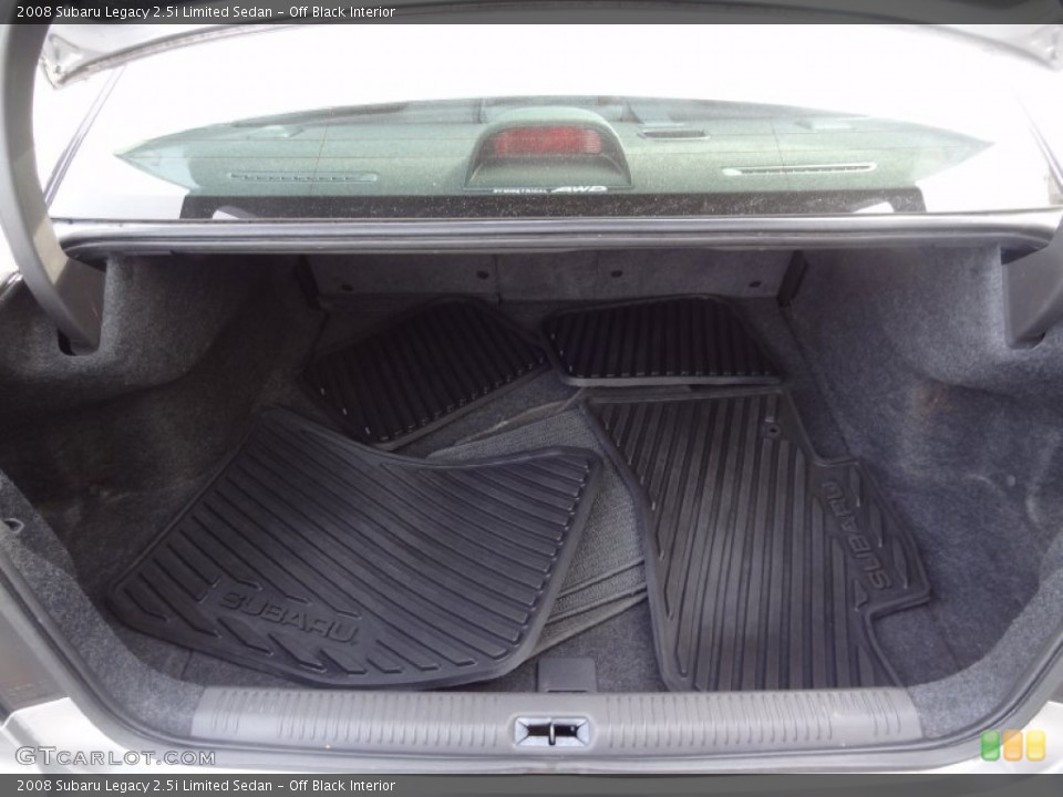 Off Black Interior Trunk for the 2008 Subaru Legacy 2.5i Limited Sedan #76408848