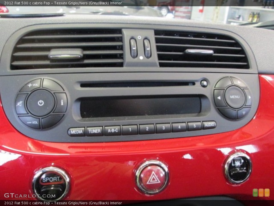 Tessuto Grigio/Nero (Grey/Black) Interior Audio System for the 2012 Fiat 500 c cabrio Pop #76409472