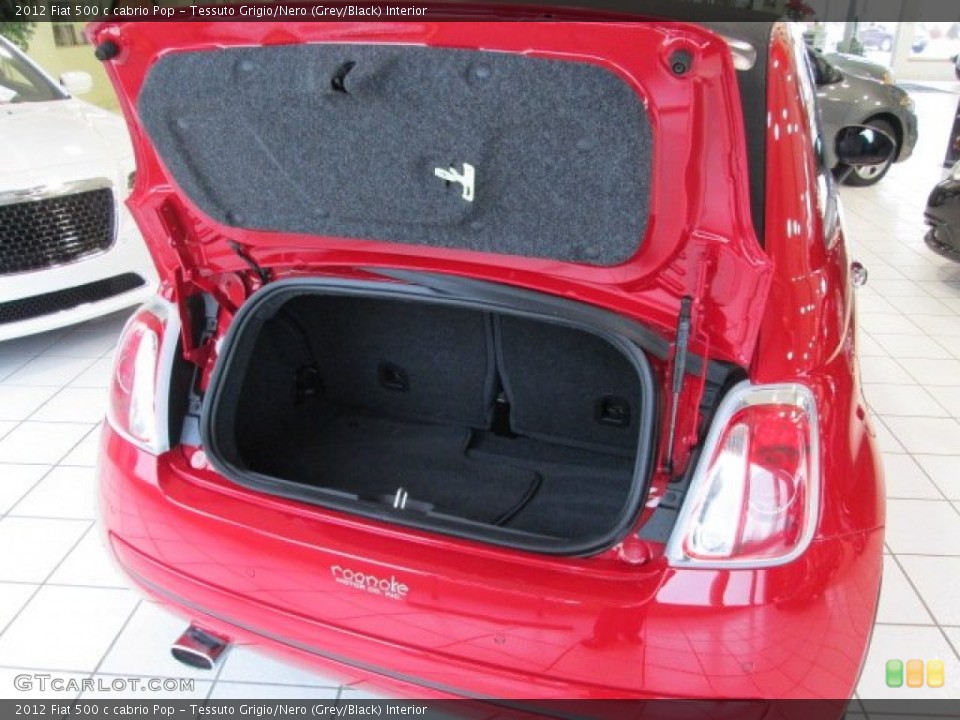 Tessuto Grigio/Nero (Grey/Black) Interior Trunk for the 2012 Fiat 500 c cabrio Pop #76409700
