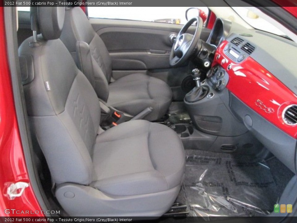 Tessuto Grigio/Nero (Grey/Black) Interior Photo for the 2012 Fiat 500 c cabrio Pop #76409787
