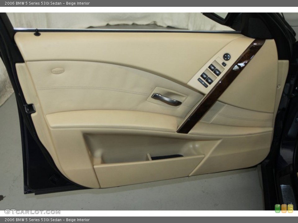 Beige Interior Door Panel for the 2006 BMW 5 Series 530i Sedan #76412532