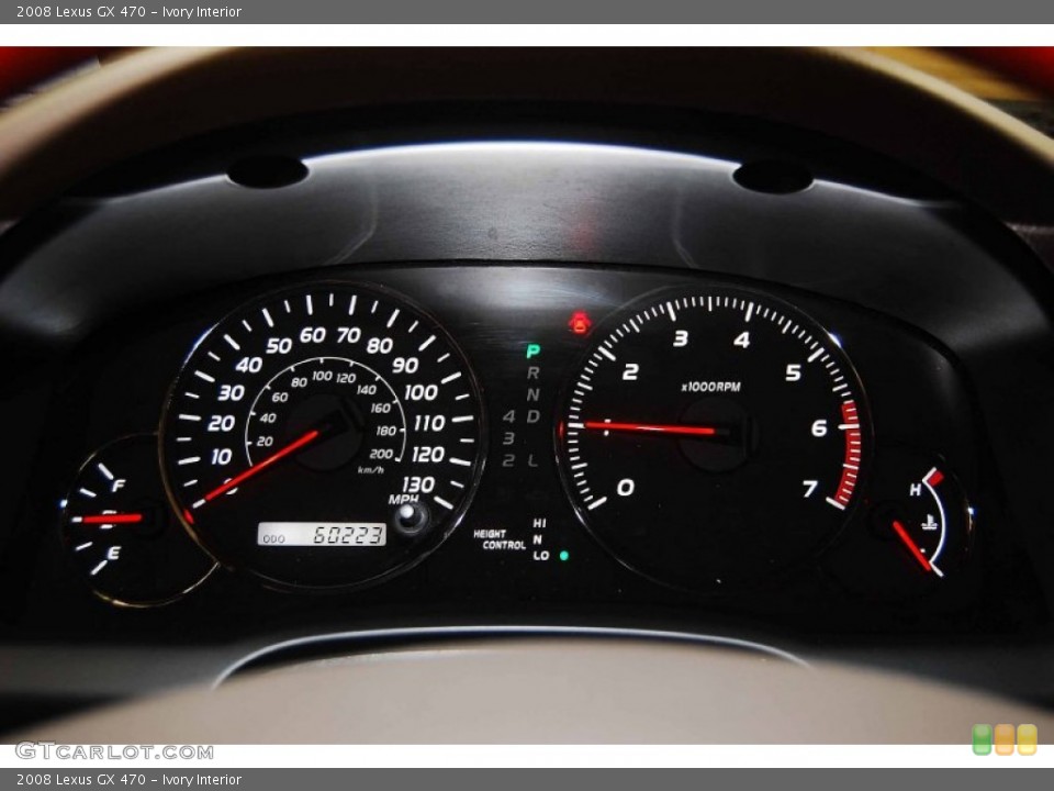 Ivory Interior Gauges for the 2008 Lexus GX 470 #76413138