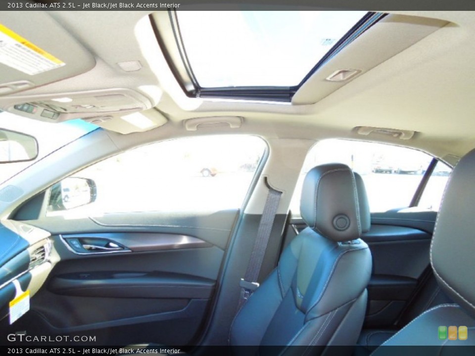 Jet Black/Jet Black Accents Interior Sunroof for the 2013 Cadillac ATS 2.5L #76413344
