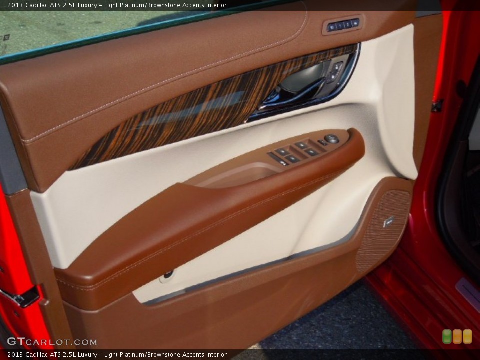 Light Platinum/Brownstone Accents Interior Door Panel for the 2013 Cadillac ATS 2.5L Luxury #76414649