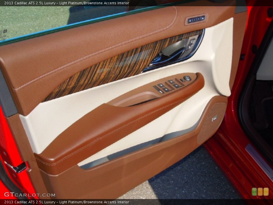 Light Platinum/Brownstone Accents Interior Door Panel for the 2013 Cadillac ATS 2.5L Luxury #76415088