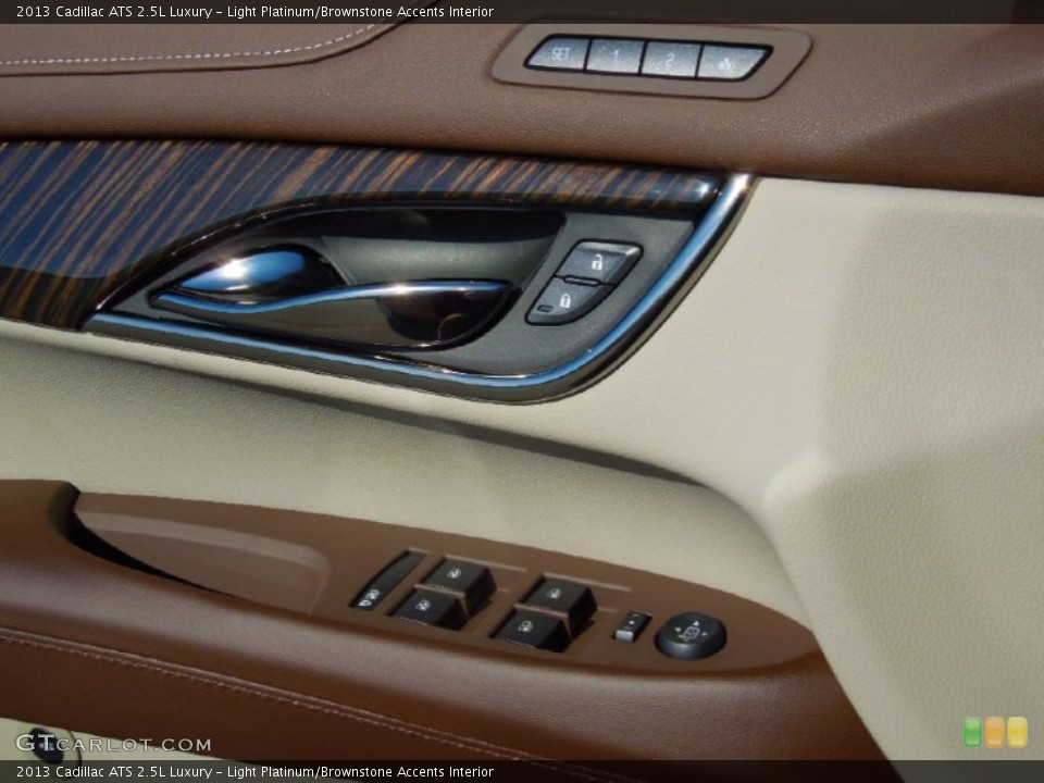 Light Platinum/Brownstone Accents Interior Controls for the 2013 Cadillac ATS 2.5L Luxury #76415106