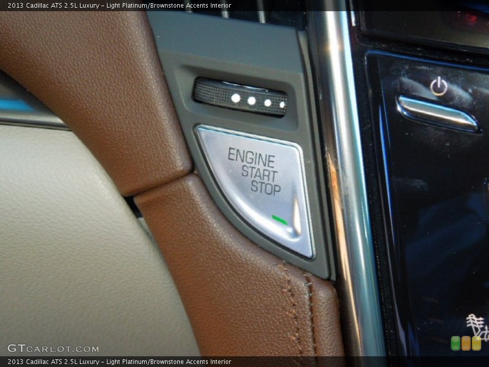 Light Platinum/Brownstone Accents Interior Controls for the 2013 Cadillac ATS 2.5L Luxury #76415178