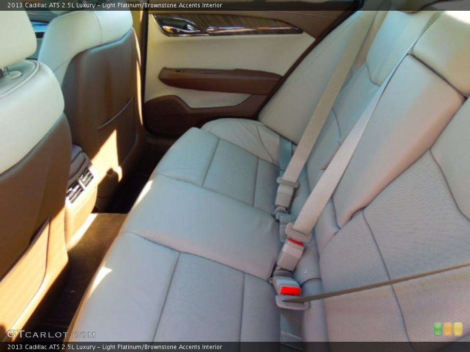 Light Platinum/Brownstone Accents Interior Rear Seat for the 2013 Cadillac ATS 2.5L Luxury #76415232