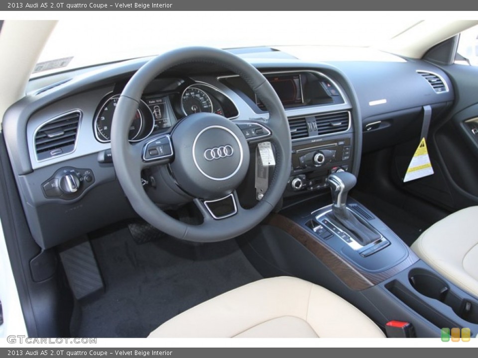 Velvet Beige Interior Prime Interior for the 2013 Audi A5 2.0T quattro Coupe #76415337
