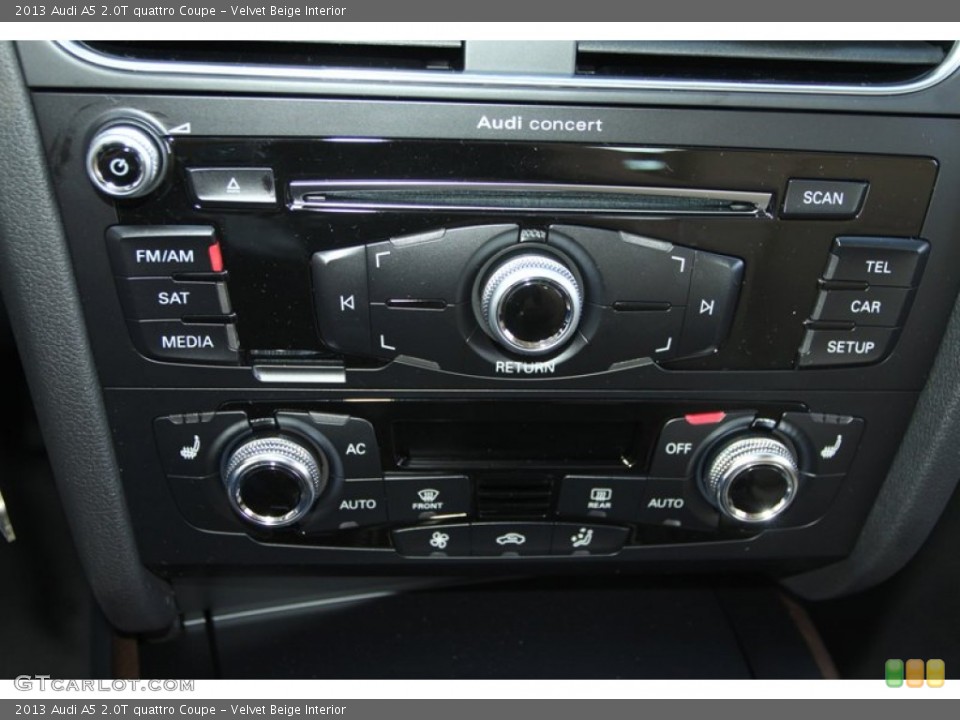 Velvet Beige Interior Controls for the 2013 Audi A5 2.0T quattro Coupe #76415356
