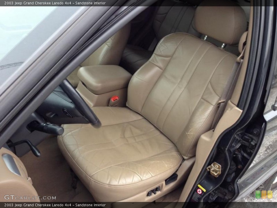 Sandstone Interior Front Seat for the 2003 Jeep Grand Cherokee Laredo 4x4 #76415850