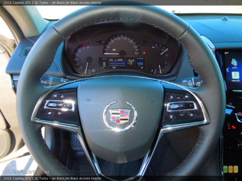 Jet Black/Jet Black Accents Interior Steering Wheel for the 2013 Cadillac ATS 2.0L Turbo #76416167