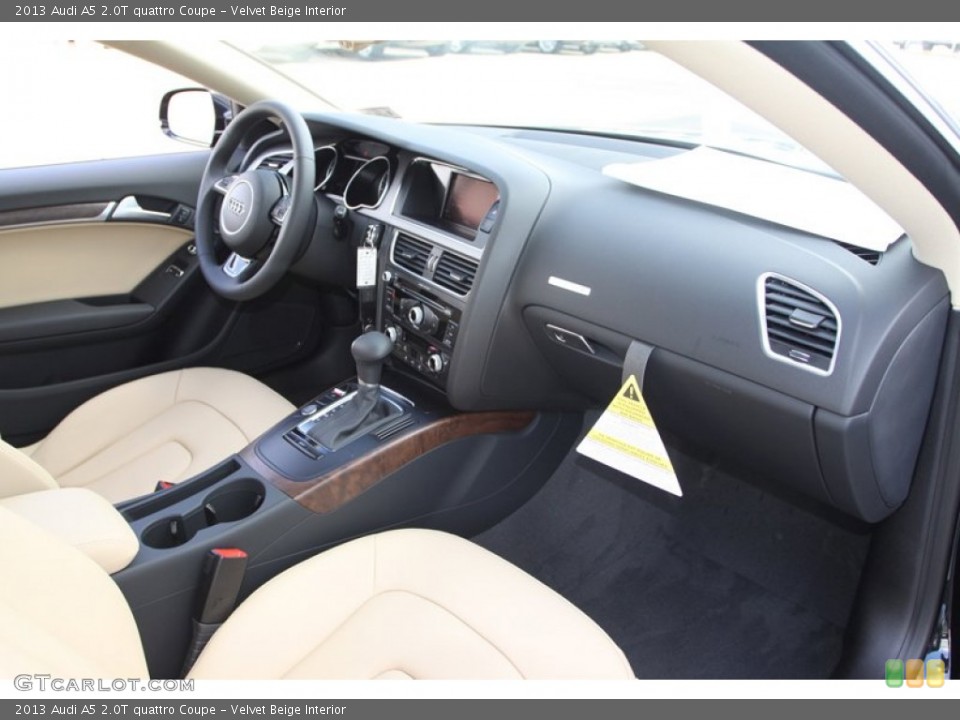 Velvet Beige Interior Dashboard for the 2013 Audi A5 2.0T quattro Coupe #76416363