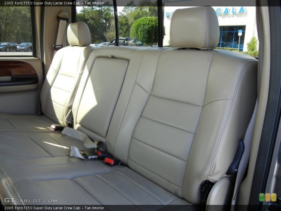 Tan Interior Rear Seat for the 2005 Ford F350 Super Duty Lariat Crew Cab #76418830