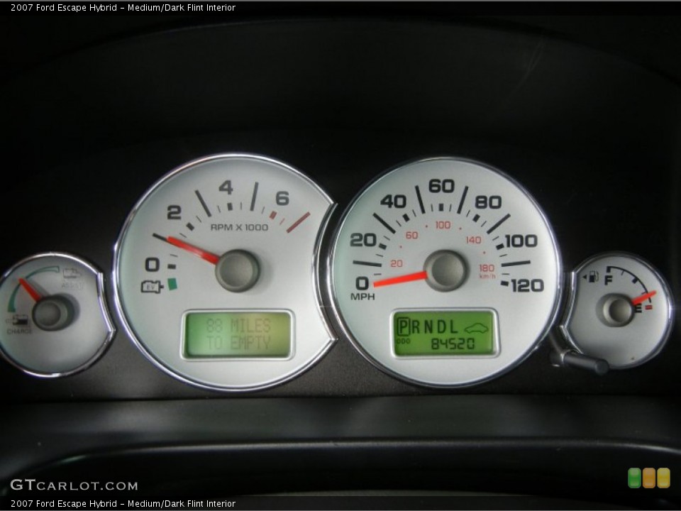 Medium/Dark Flint Interior Gauges for the 2007 Ford Escape Hybrid #76419510