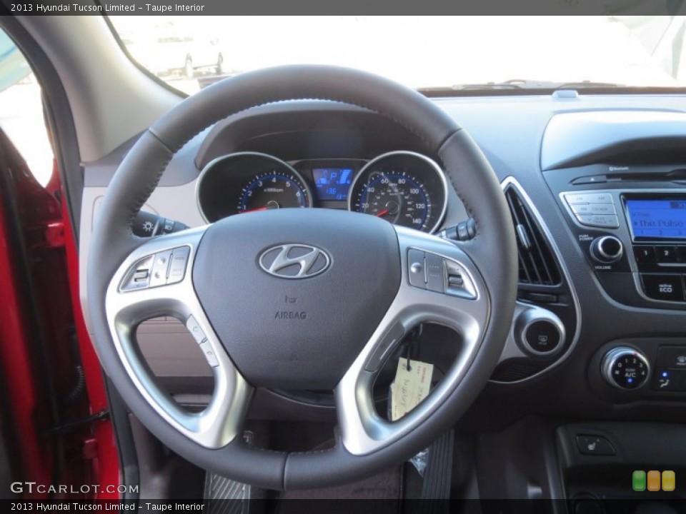 Taupe Interior Steering Wheel for the 2013 Hyundai Tucson Limited #76420578