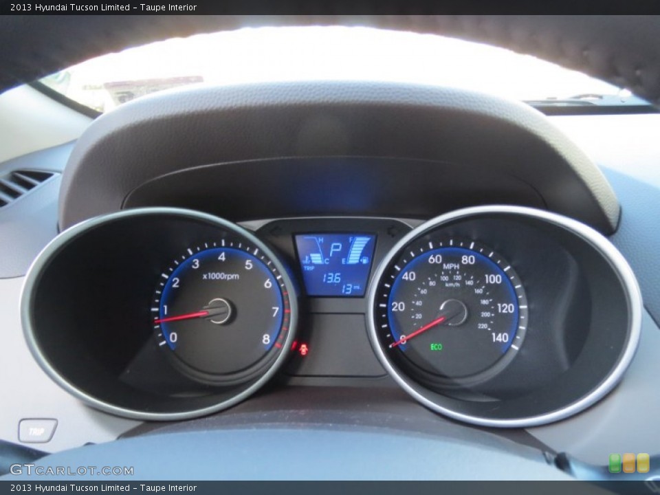Taupe Interior Gauges for the 2013 Hyundai Tucson Limited #76420590