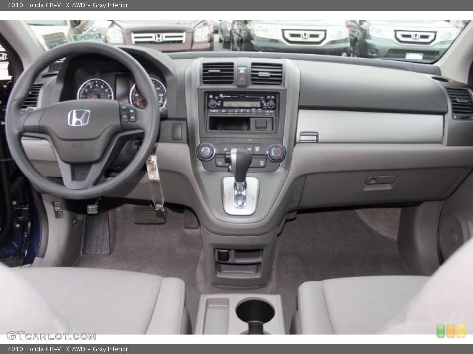 Gray Interior Dashboard for the 2010 Honda CR-V LX AWD #76420787