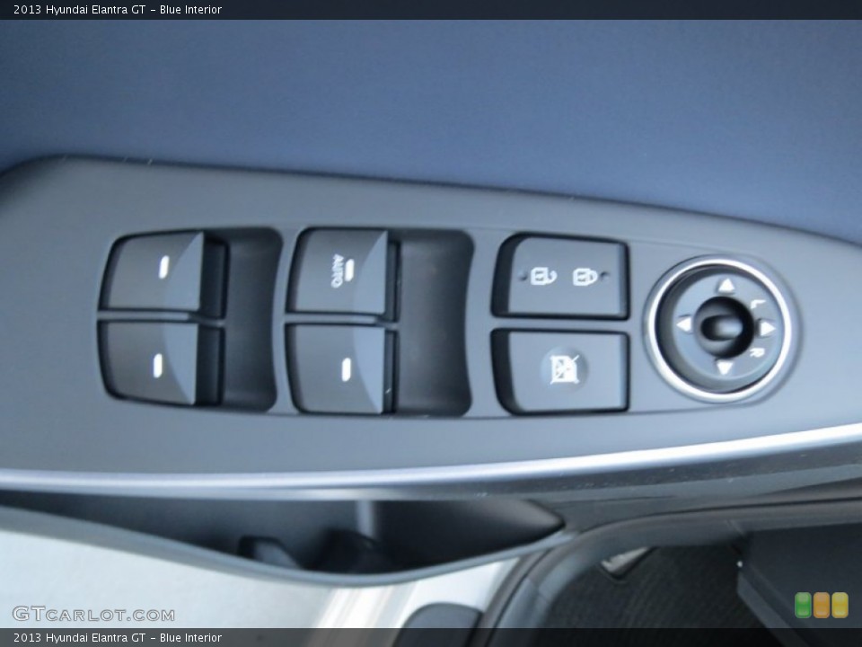 Blue Interior Controls for the 2013 Hyundai Elantra GT #76421838