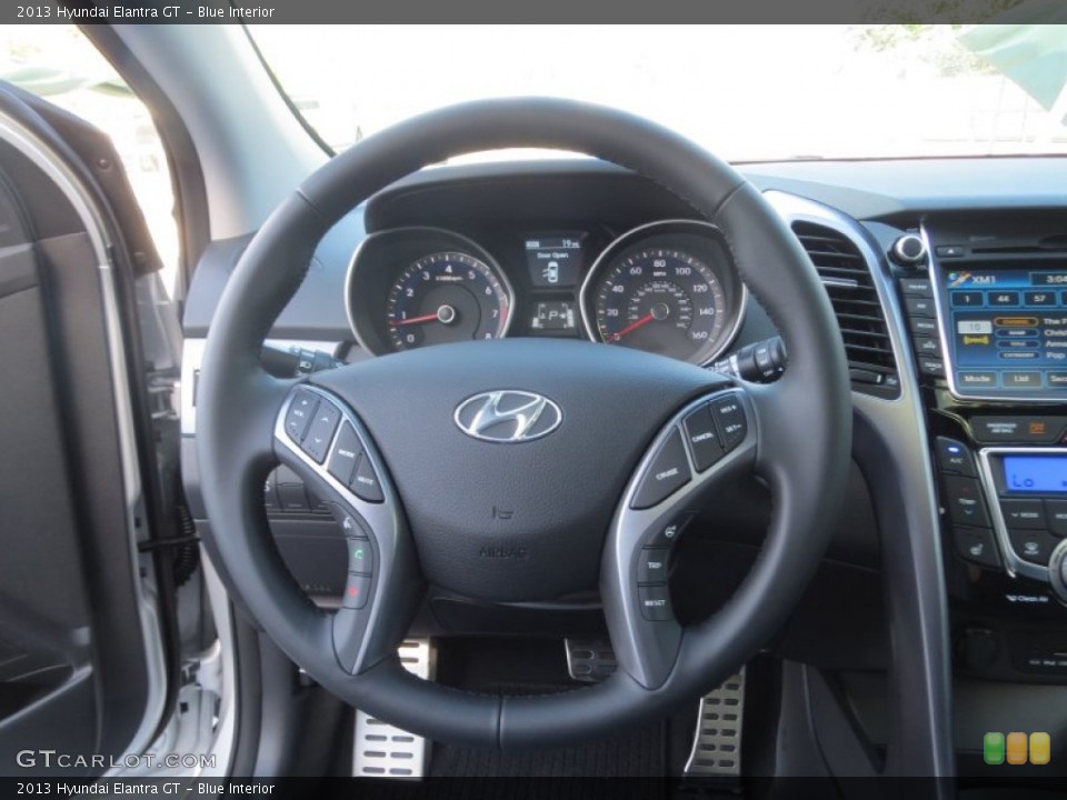 Blue Interior Steering Wheel for the 2013 Hyundai Elantra GT #76421973