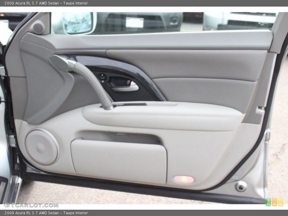 Taupe Interior Door Panel for the 2009 Acura RL 3.7 AWD Sedan #76422437