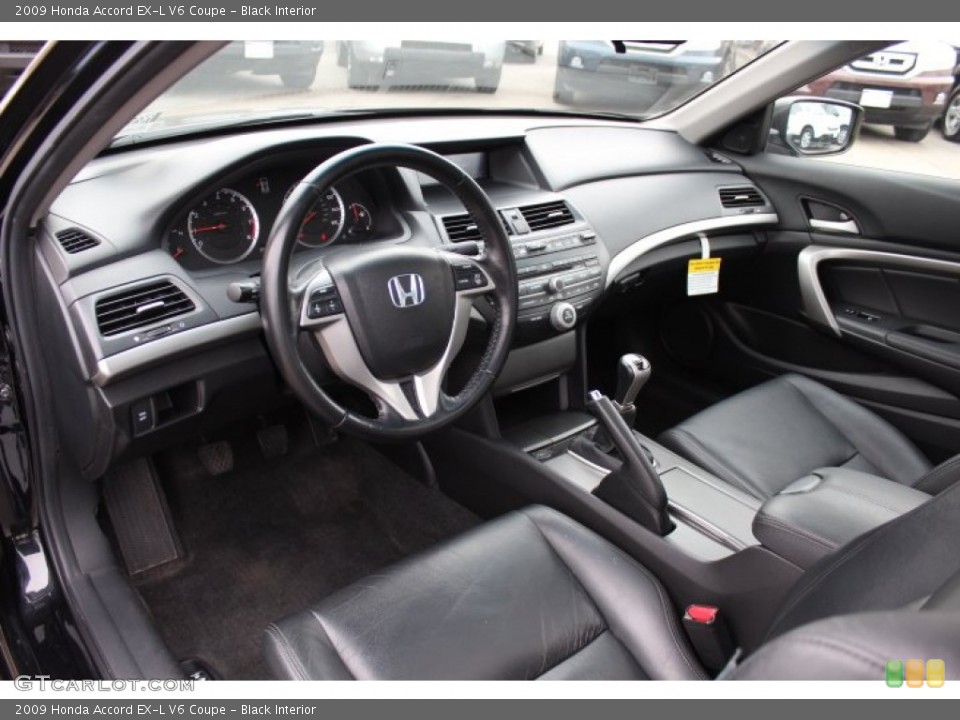 Black Interior Prime Interior for the 2009 Honda Accord EX-L V6 Coupe #76423071