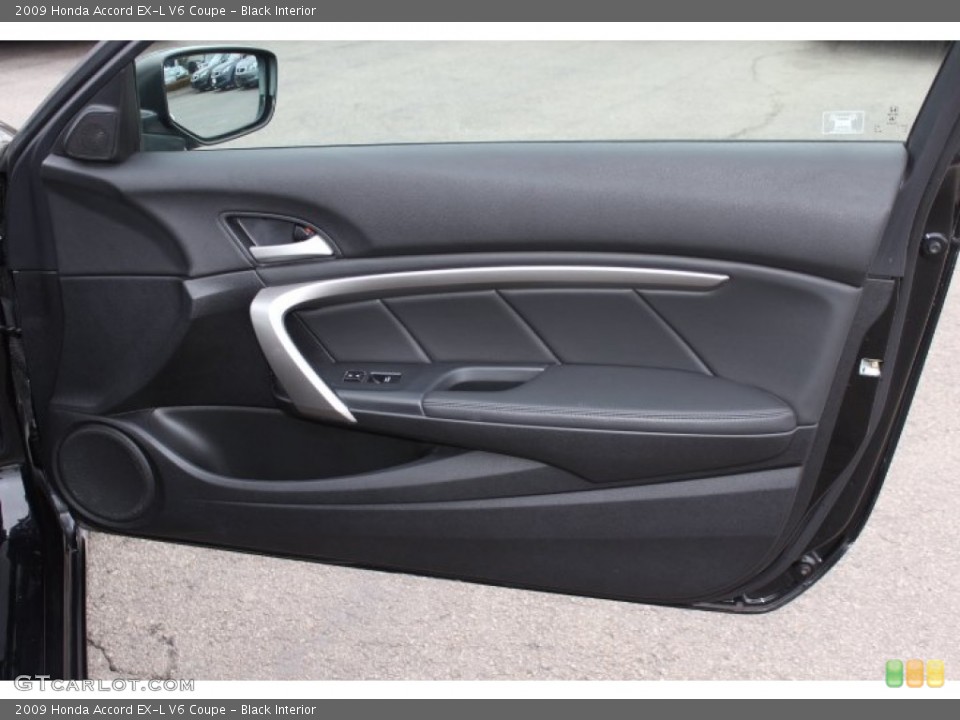 Black Interior Door Panel for the 2009 Honda Accord EX-L V6 Coupe #76423188