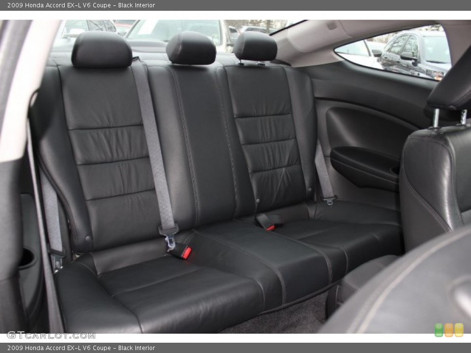 Black Interior Rear Seat for the 2009 Honda Accord EX-L V6 Coupe #76423201