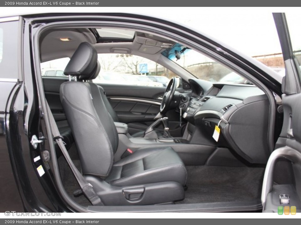 Black Interior Front Seat for the 2009 Honda Accord EX-L V6 Coupe #76423233
