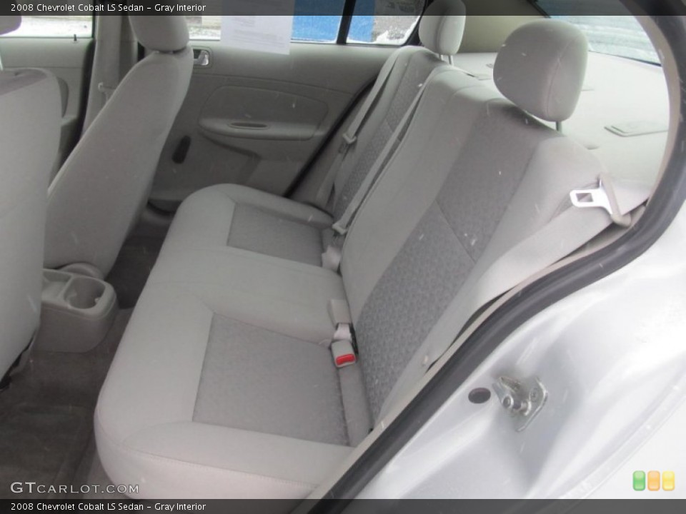 Gray Interior Rear Seat for the 2008 Chevrolet Cobalt LS Sedan #76424160