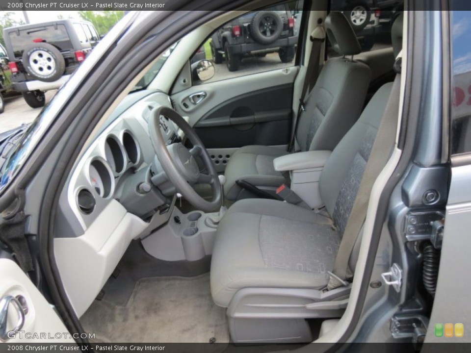 Pastel Slate Gray Interior Front Seat for the 2008 Chrysler PT Cruiser LX #76425582