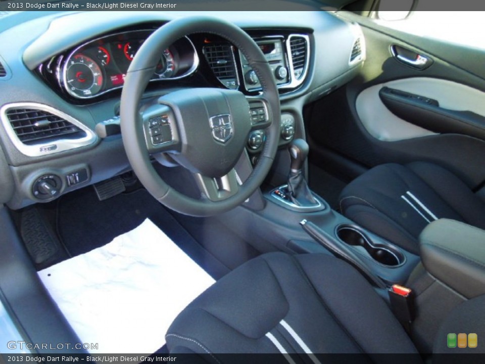 Black/Light Diesel Gray Interior Prime Interior for the 2013 Dodge Dart Rallye #76425681