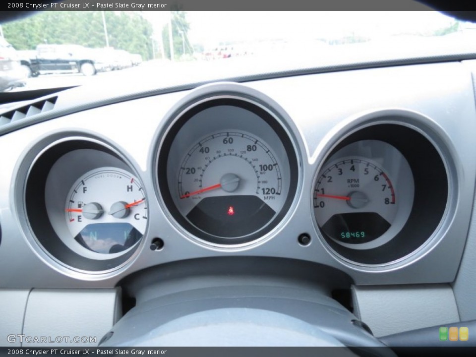 Pastel Slate Gray Interior Gauges for the 2008 Chrysler PT Cruiser LX #76425713