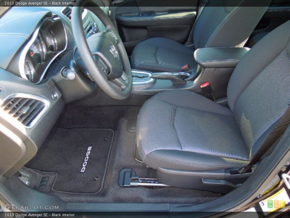 Black Interior Front Seat for the 2013 Dodge Avenger SE #76426128