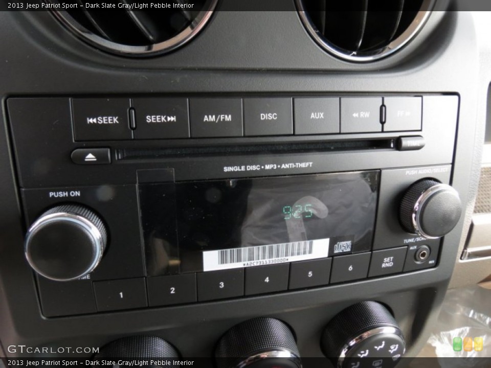 Dark Slate Gray/Light Pebble Interior Audio System for the 2013 Jeep Patriot Sport #76426758