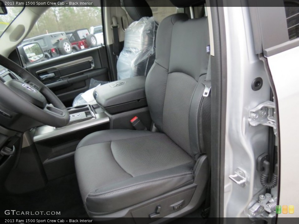Black Interior Photo for the 2013 Ram 1500 Sport Crew Cab #76427734