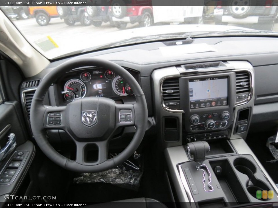 Black Interior Dashboard for the 2013 Ram 1500 Sport Crew Cab #76427760