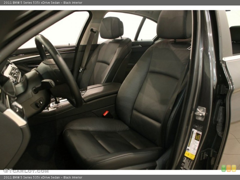 Black Interior Front Seat for the 2011 BMW 5 Series 535i xDrive Sedan #76429044