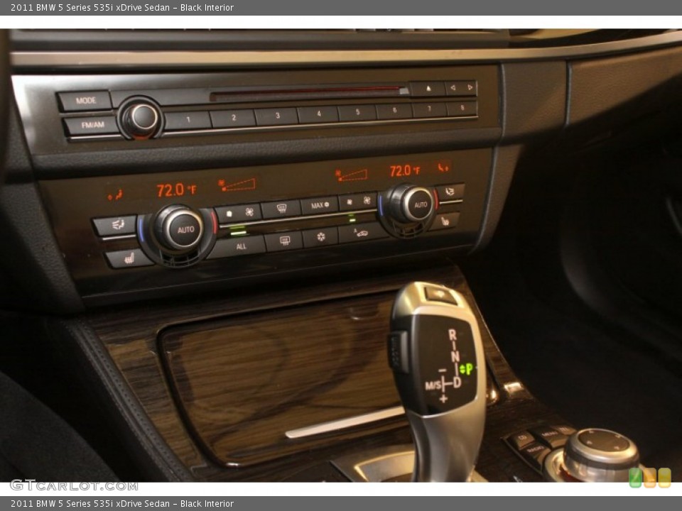 Black Interior Controls for the 2011 BMW 5 Series 535i xDrive Sedan #76429191