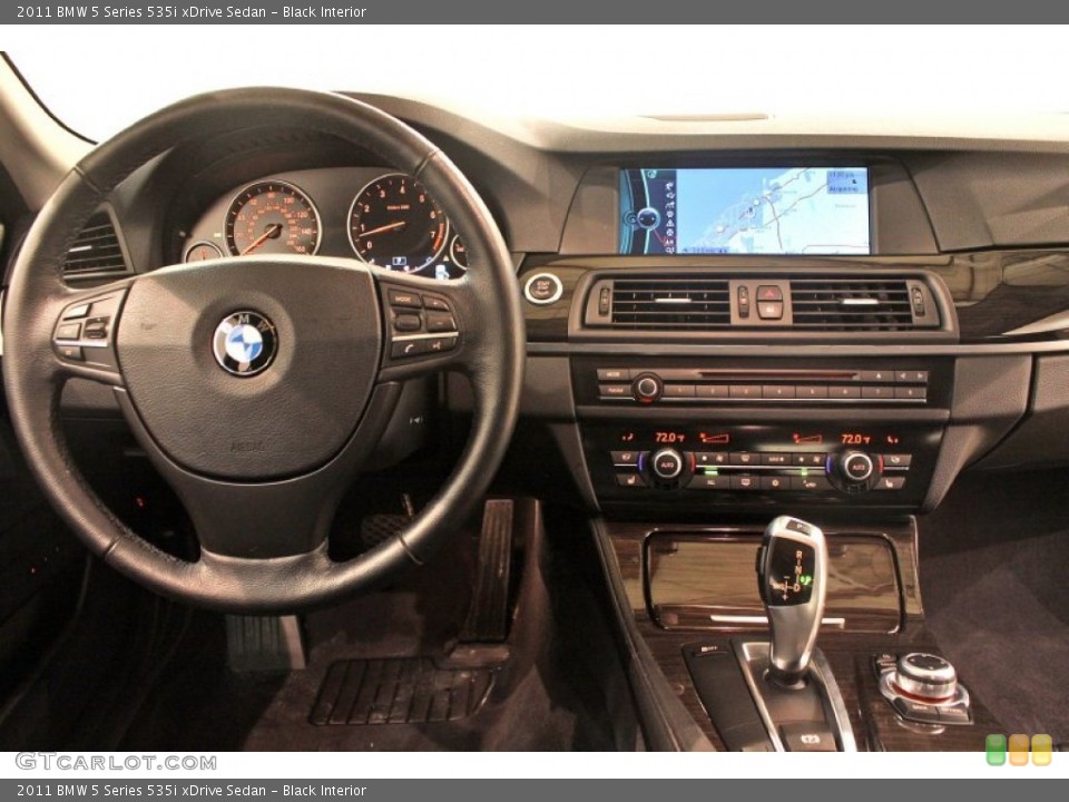 Black Interior Dashboard for the 2011 BMW 5 Series 535i xDrive Sedan #76429276