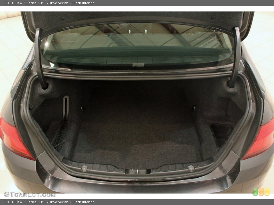 Black Interior Trunk for the 2011 BMW 5 Series 535i xDrive Sedan #76429305
