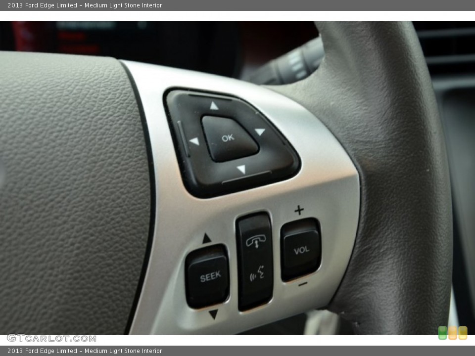 Medium Light Stone Interior Controls for the 2013 Ford Edge Limited #76430256