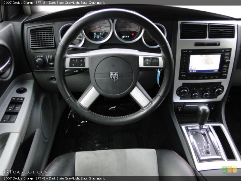 Dark Slate Gray/Light Slate Gray Interior Steering Wheel for the 2007 Dodge Charger SRT-8 #76430475