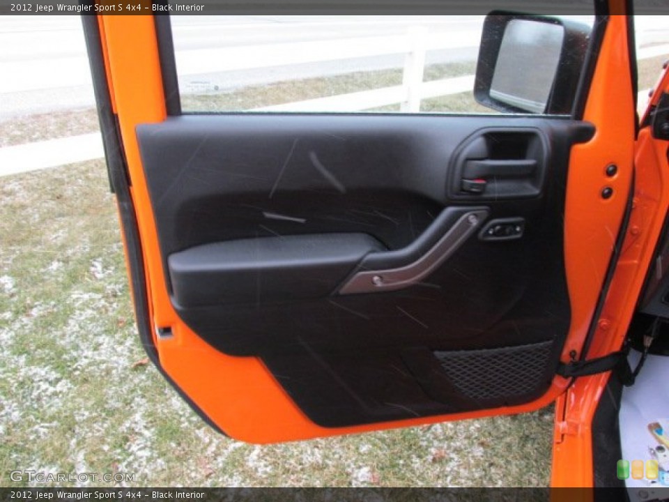 Black Interior Door Panel for the 2012 Jeep Wrangler Sport S 4x4 #76430526