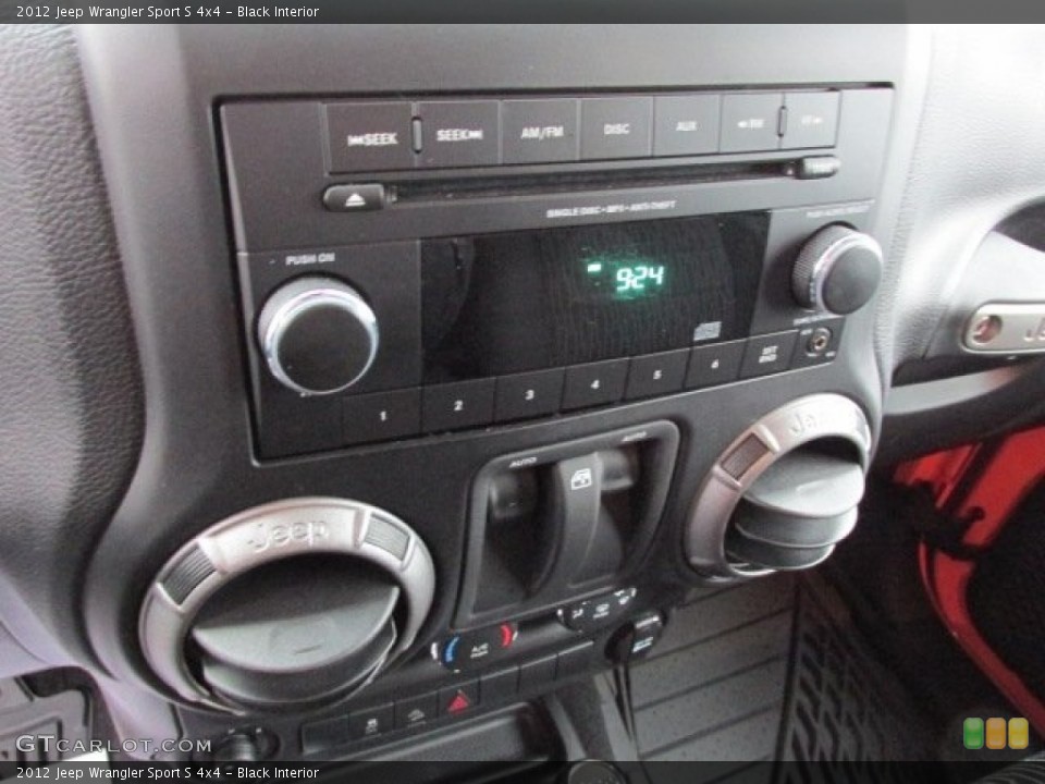 Black Interior Audio System for the 2012 Jeep Wrangler Sport S 4x4 #76430565