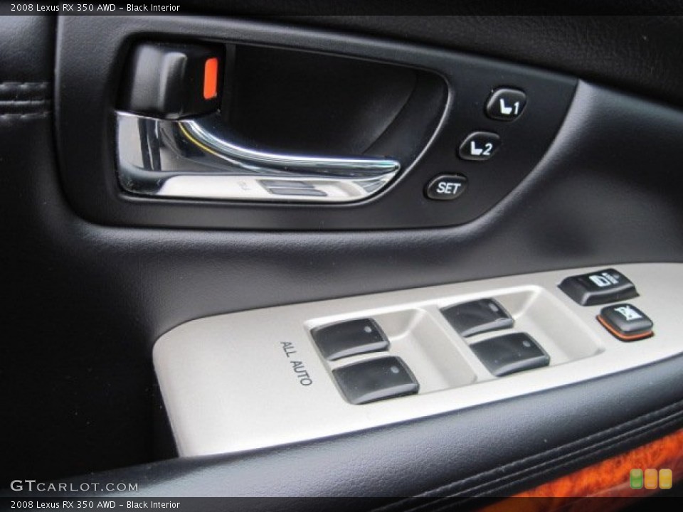 Black Interior Controls for the 2008 Lexus RX 350 AWD #76431537