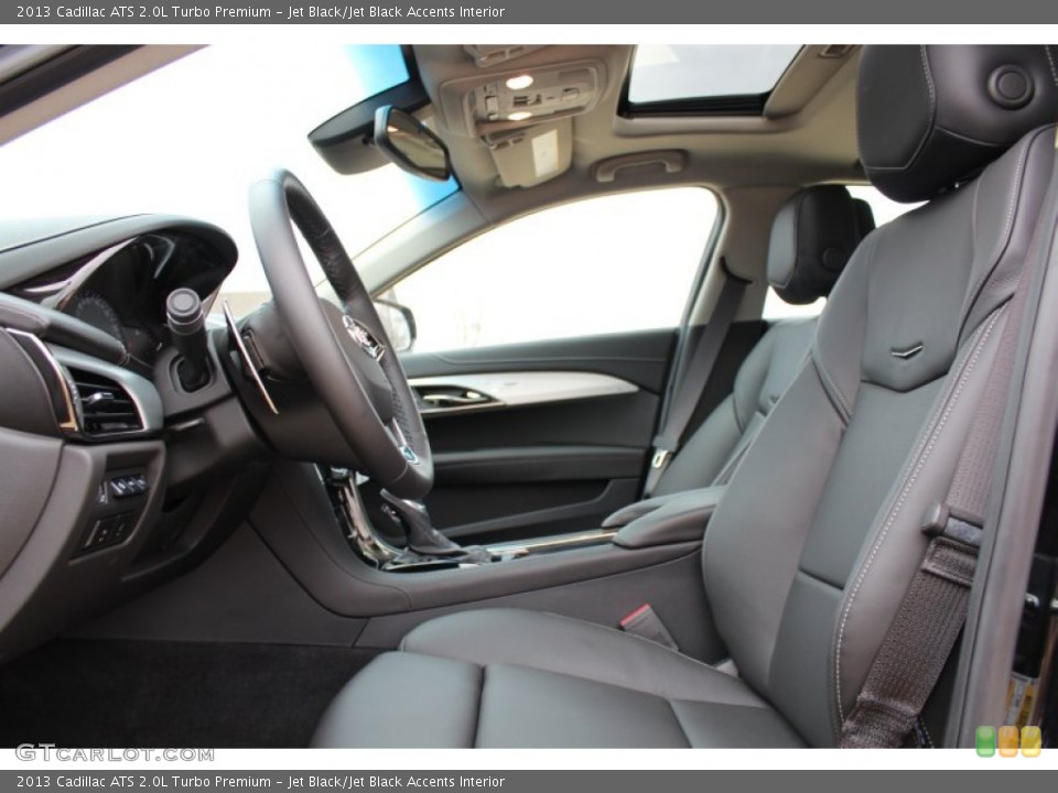 Jet Black/Jet Black Accents Interior Photo for the 2013 Cadillac ATS 2.0L Turbo Premium #76435536