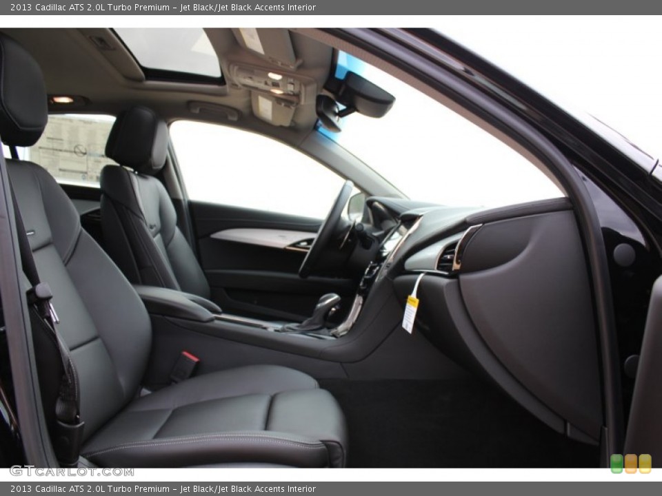 Jet Black/Jet Black Accents Interior Photo for the 2013 Cadillac ATS 2.0L Turbo Premium #76435556